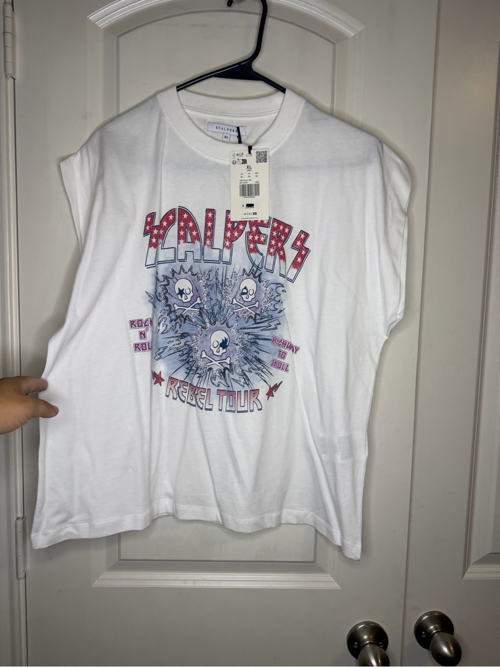White 'Rebel Tour' Graphic Tee